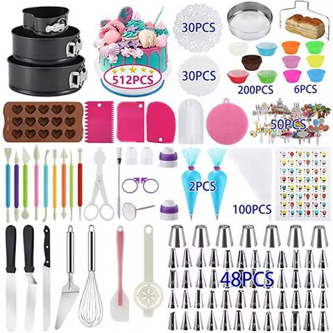 Buy Wholesale China 512pcs Cup Cake Decorating Kit With Cake Turntable Baking  Supplies Set Kit For Beginners And Cake Lovers & Cake Tools at USD 12