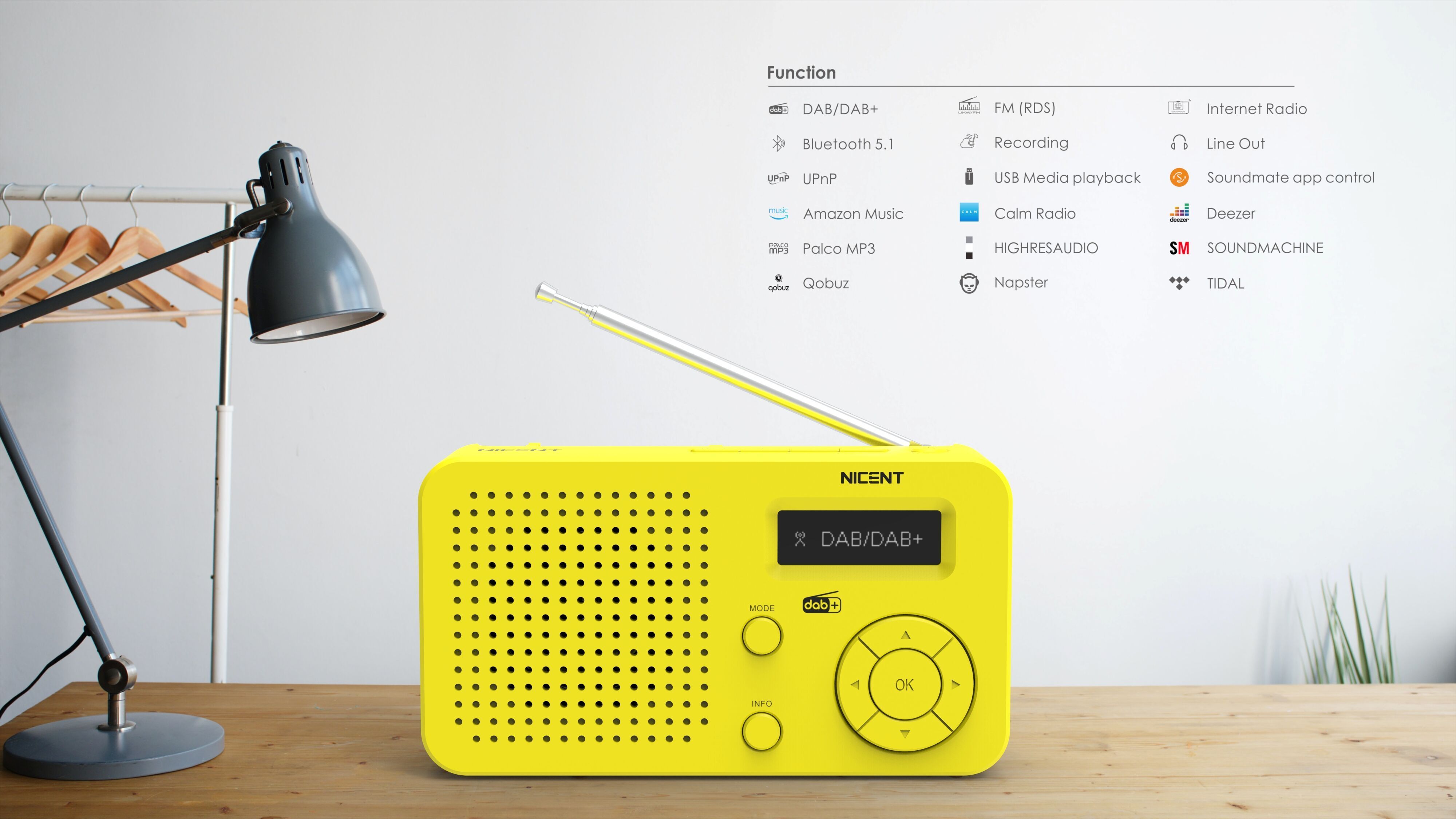 Buy Wholesale China Portable Radios Small, Bluetooth 5.3, Dab/dab+ & Fm