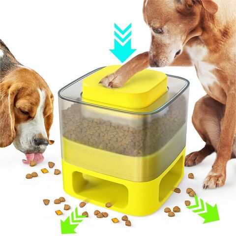 Slow Feeder Dog Bowl Pet Puzzle Feeder Interactive Toys for Large Medium  Small Dogs Puppy Food Treat Dispenser IQ Training Mental Stimulation  Enrichment, Yellow 