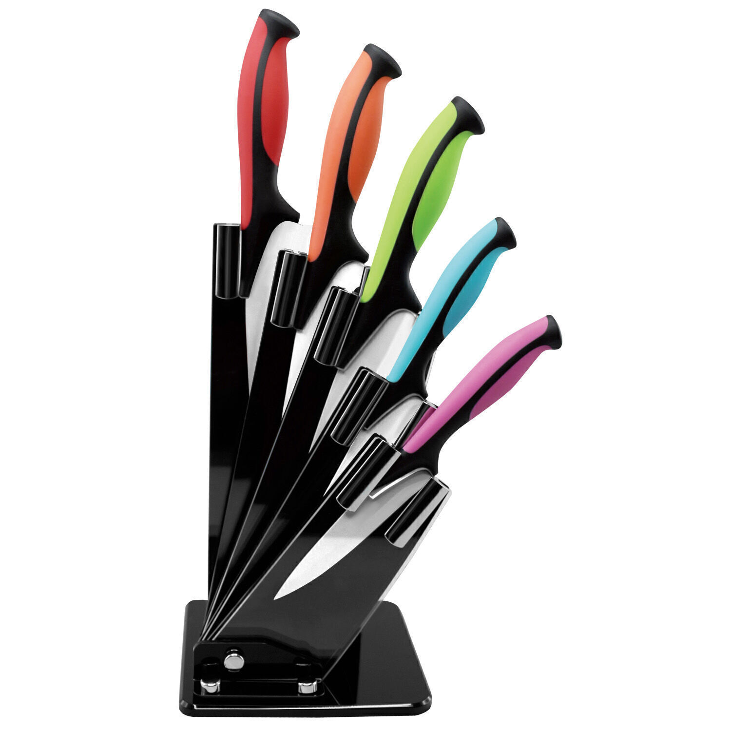 Buy Wholesale China Stainless Steel Knife Set With A Plastic Stand For Household Use In The
