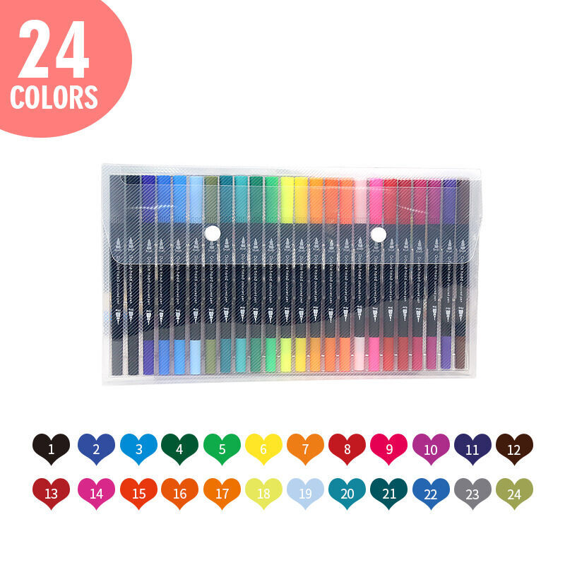 13 pack acrylic Dual Tip Paint Pens Brush Fine Tips 13 pack acrylic Dual Tip Paint Pens Brush Fine Tips