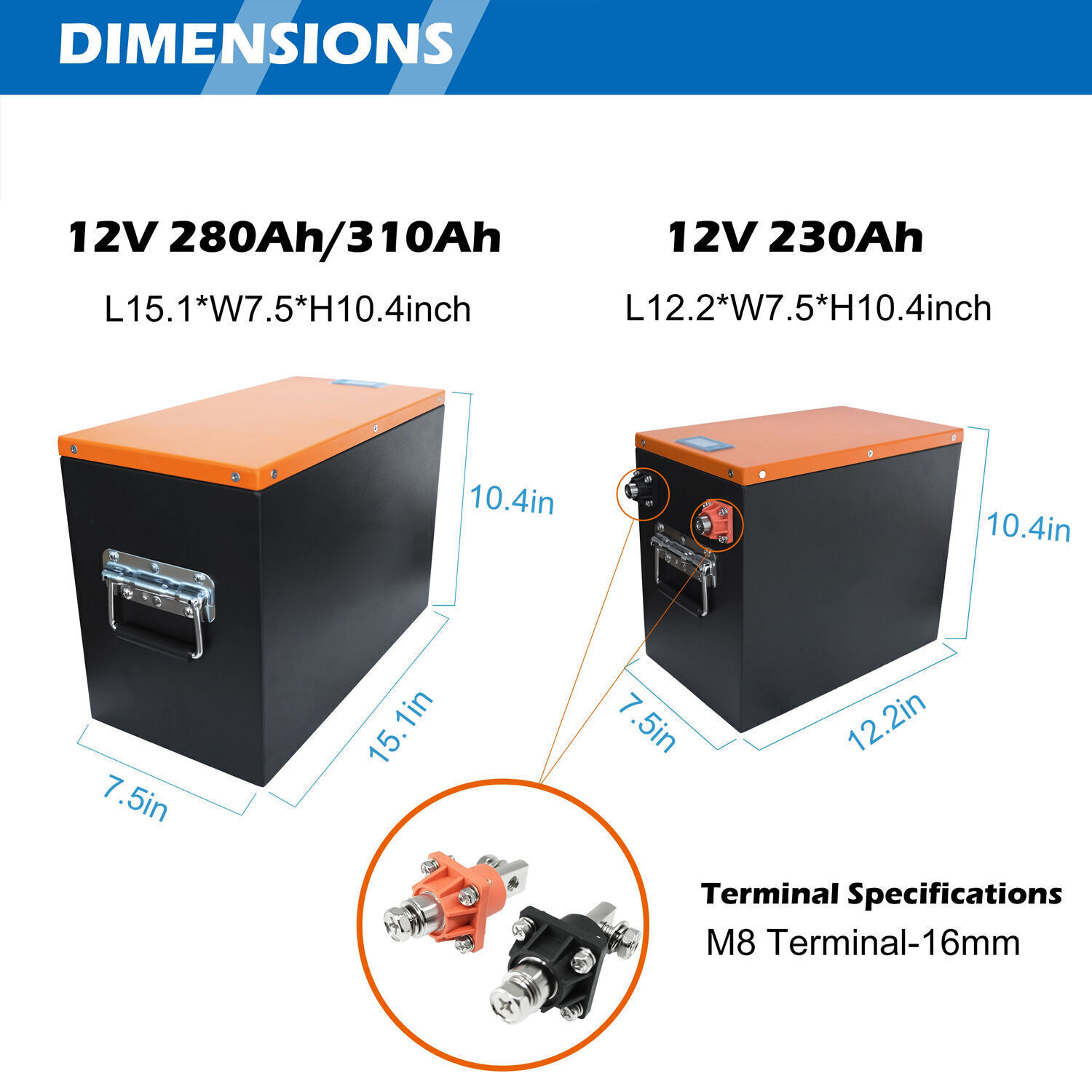 Lifepo4 deep cycle 12v battery pack with built in 200a bms for solar