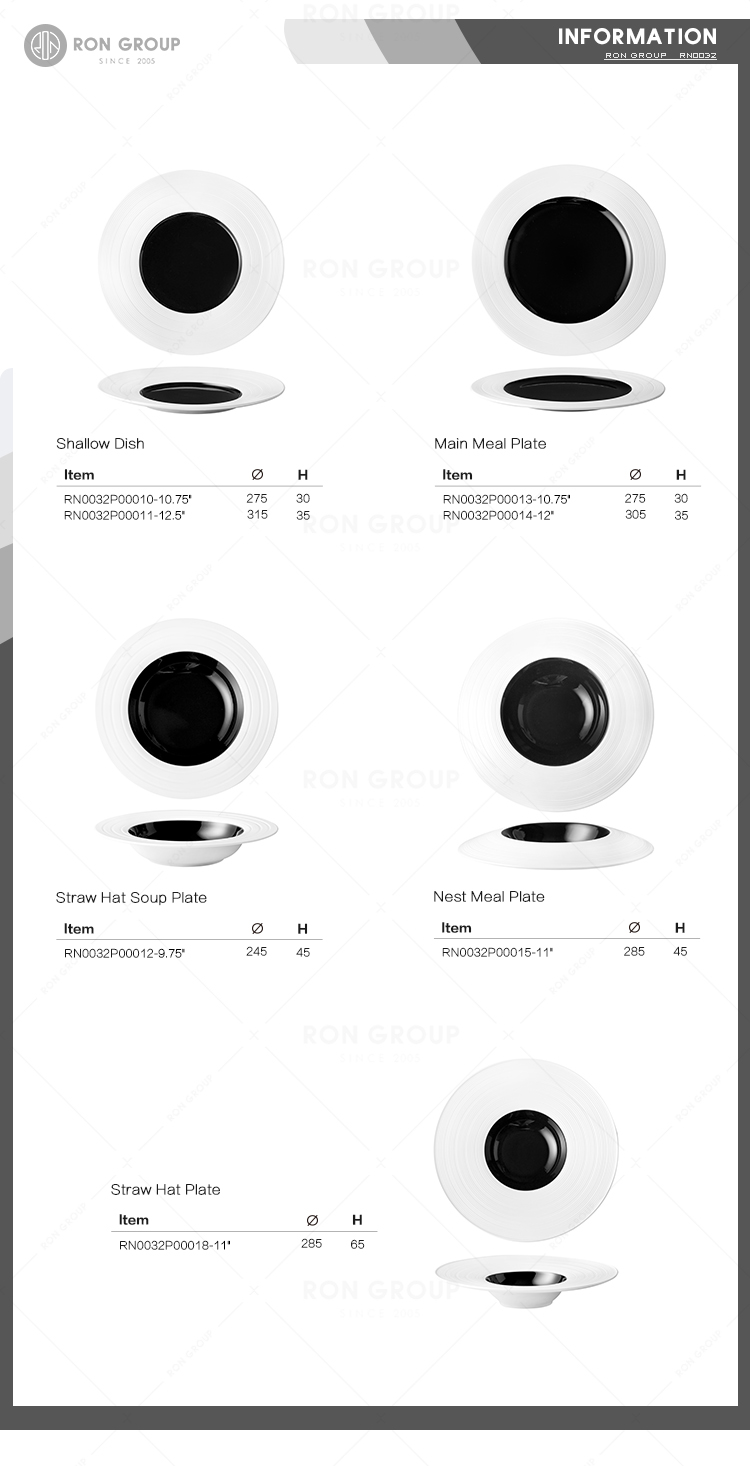 Buy Wholesale China Custom Nordic Ceramic Dinner Plate White Round