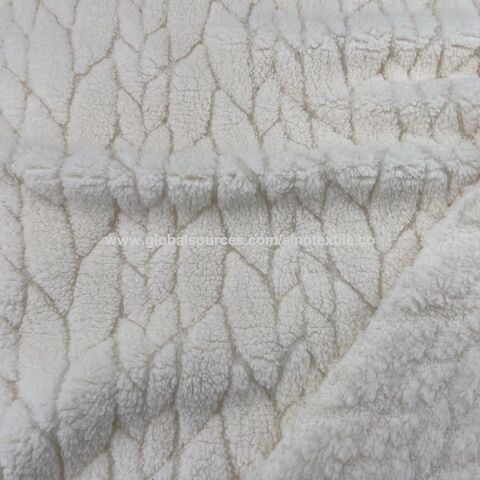 Buy Wholesale China 100% Polyester Sherpa Fabric Solid Single Side Sheared  & Sherpa Fleece Sheared Solid at USD 2.2