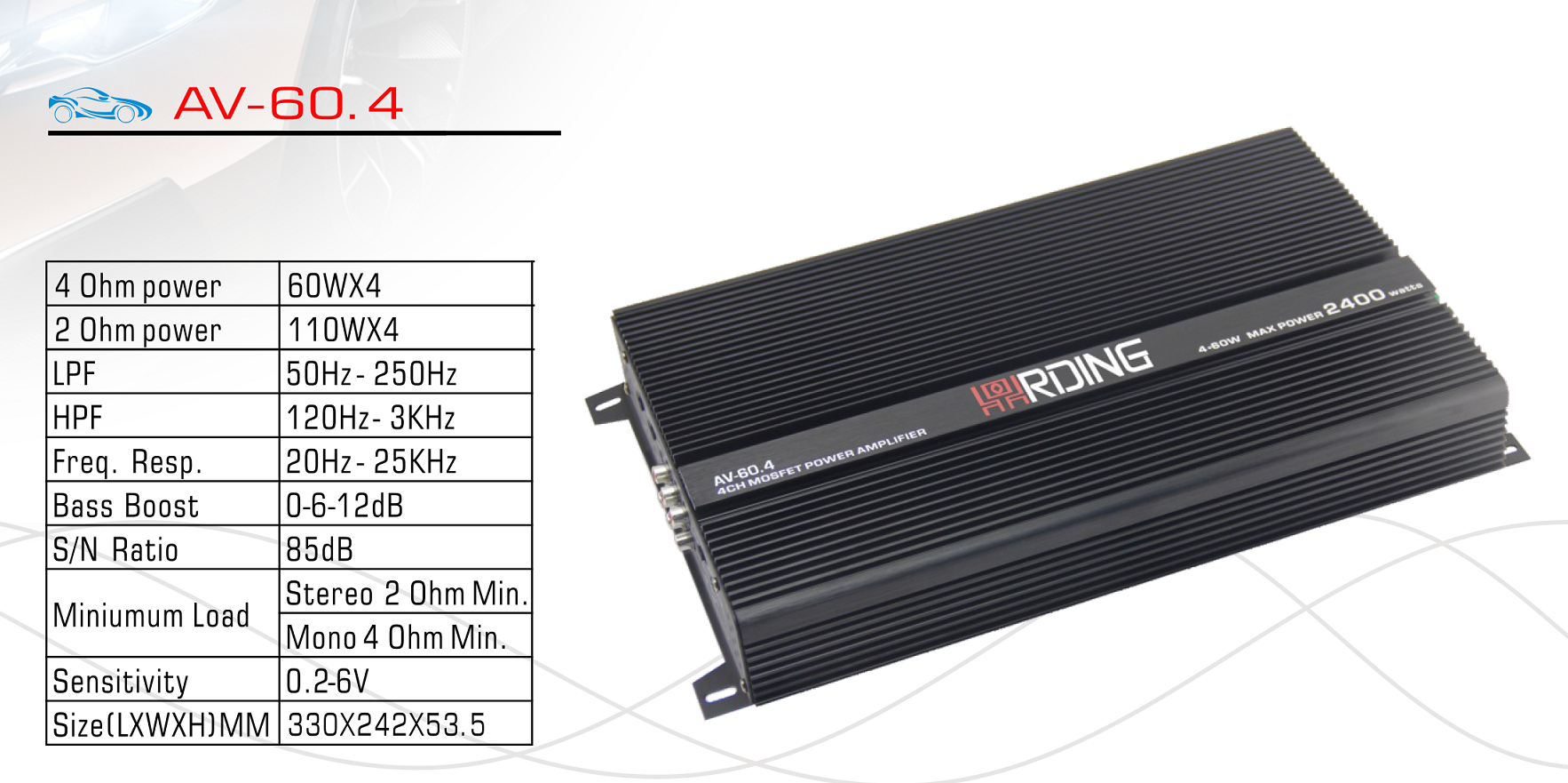 Buy Wholesale China Manufacturer Cheap Car Amplifier With 10ch Bass