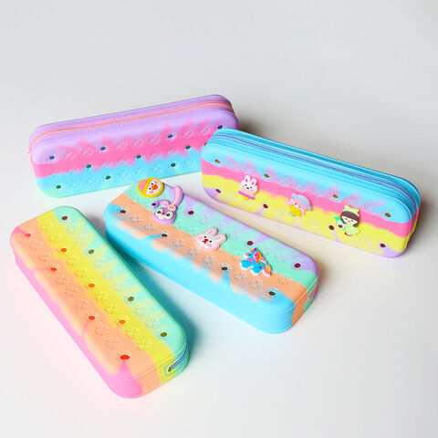 Large Capacity Pencil Case, Plastic Pencil Boxs for Kids Girls