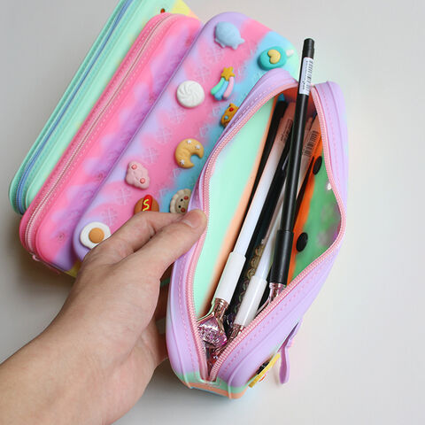 LaurelTree Kawaii Aesthetic Cute Pencil Case Bag with 3pcs Pins India | Ubuy