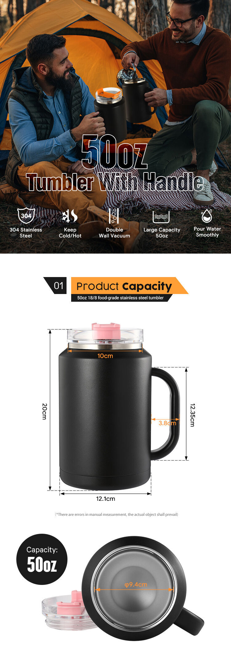 Buy Wholesale China 2023 Odm Supplier Everich 50oz Bpa-free 18/8 ...