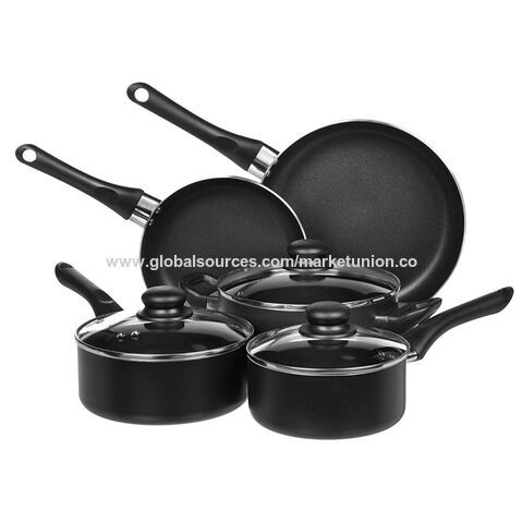 Buy Wholesale China 5pcs Iron Cookware Set Nonstick Pots And Pans, Wood  Inspired Handle, Pfas-free, Dishwasher Safe & Cookware Set at USD 20.81