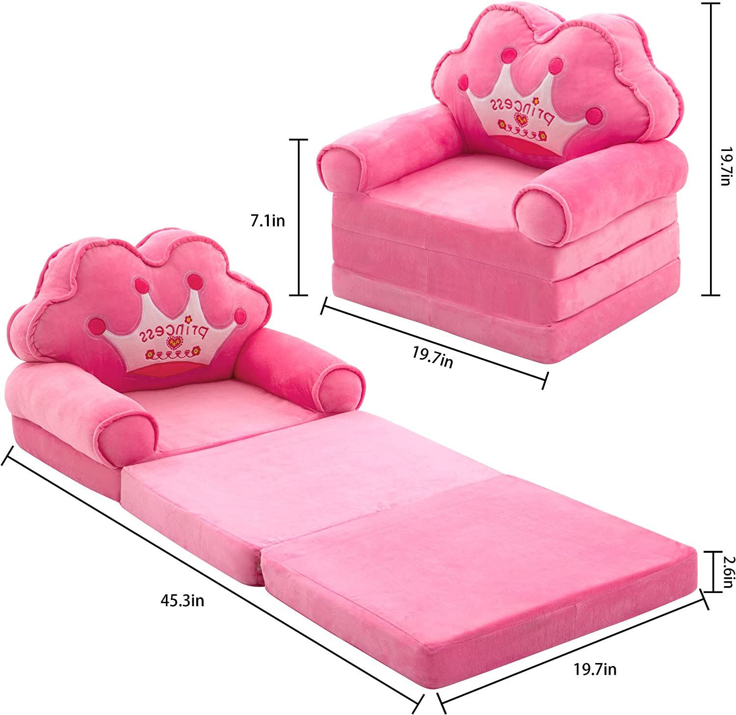 Buy Wholesale China Toddler Sofa Foldable Chair Kids Couch Fold Out For