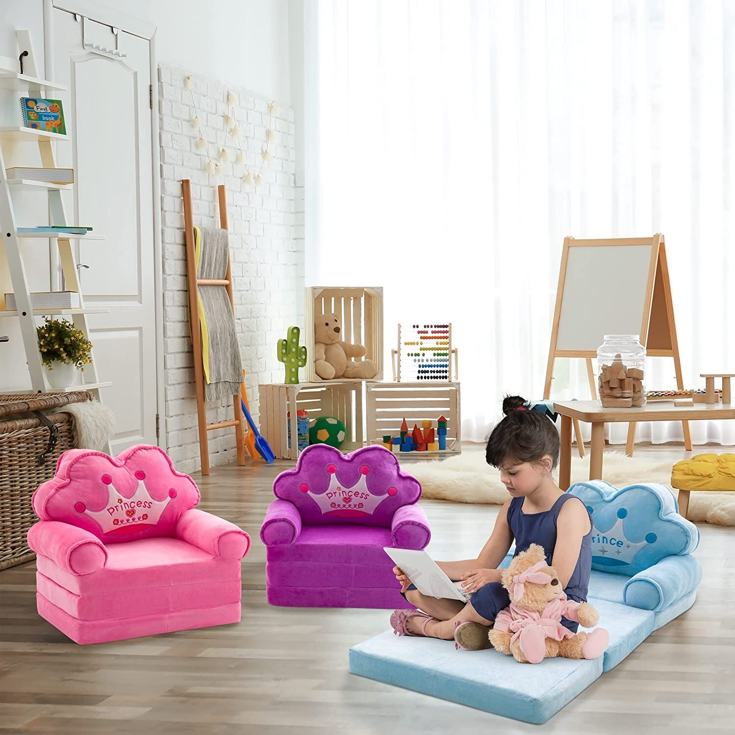 Buy Wholesale China Toddler Sofa Foldable Chair Kids Couch Fold Out For