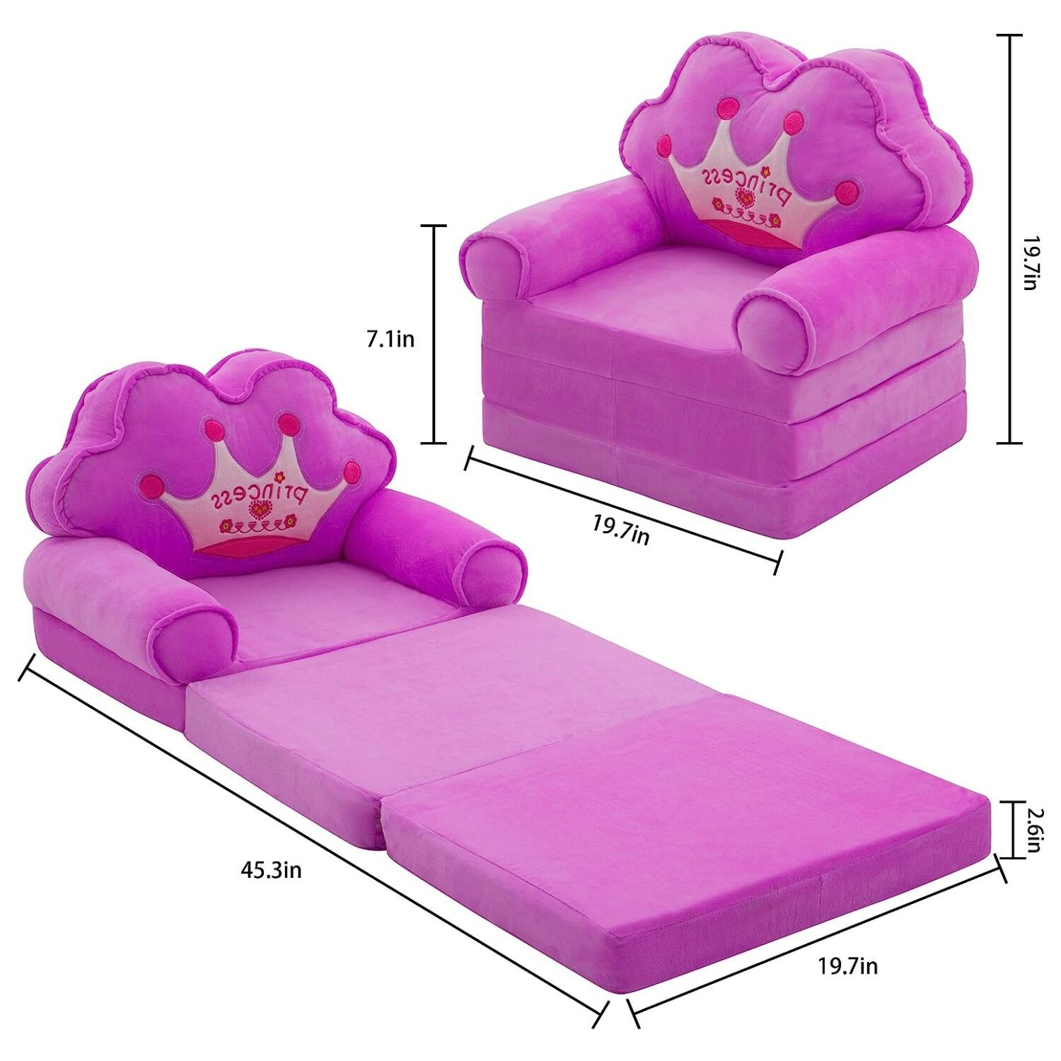 Buy Wholesale China Toddler Sofa Foldable Chair Kids Couch Fold Out For