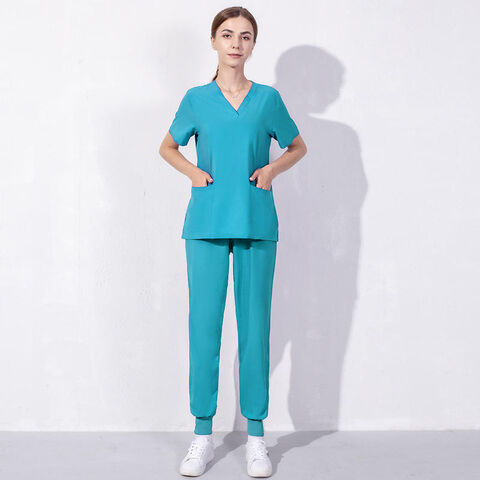 Source Latest Design Women's Stylish Medical Scrubs Nursing Uniform Women Medical  Nursing Scrubs Uniforms Sets on m.