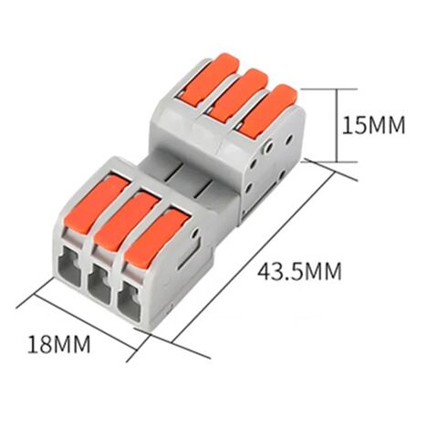 China PCT-222 Rated Voltage 450V Push-in Connectors Series Electrical  Supply Quick Connect Terminal Connector Manufacturer and Supplier