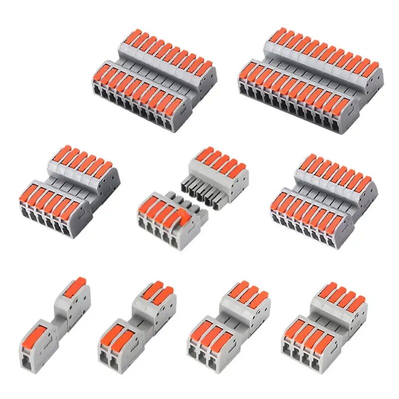 China PCT-222 Rated Voltage 450V Push-in Connectors Series Electrical  Supply Quick Connect Terminal Connector Manufacturer and Supplier