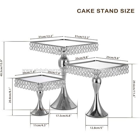 Stand à gâteaux Dessert de mariage Cupcake 8 pouces / 20cm