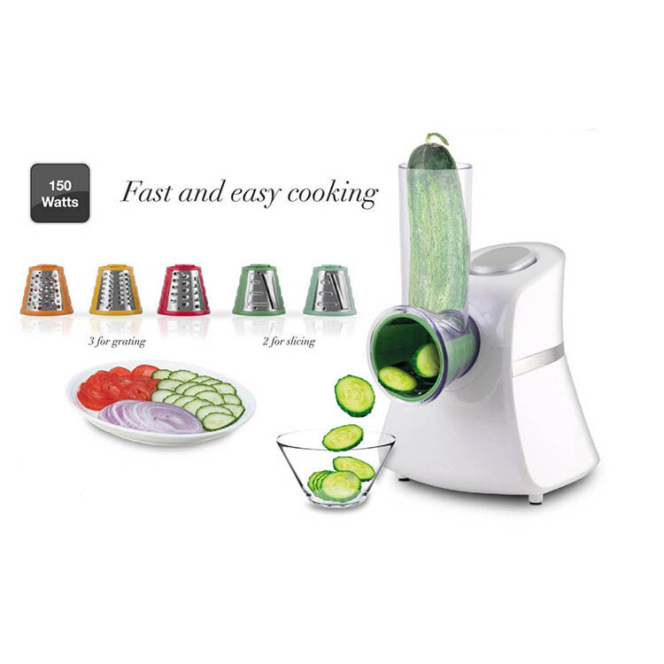 Buy Wholesale China 150w Electric Automatic Salad Maker-slicer Shredder  Grater With 5 Interchangeable Mold & Electric Salad Maker at USD 14