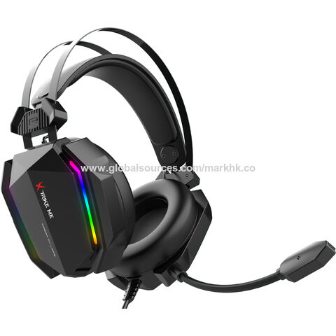 Cascos Gaming con Micrófono Suave, Luz RGB, Sonido Envolvente