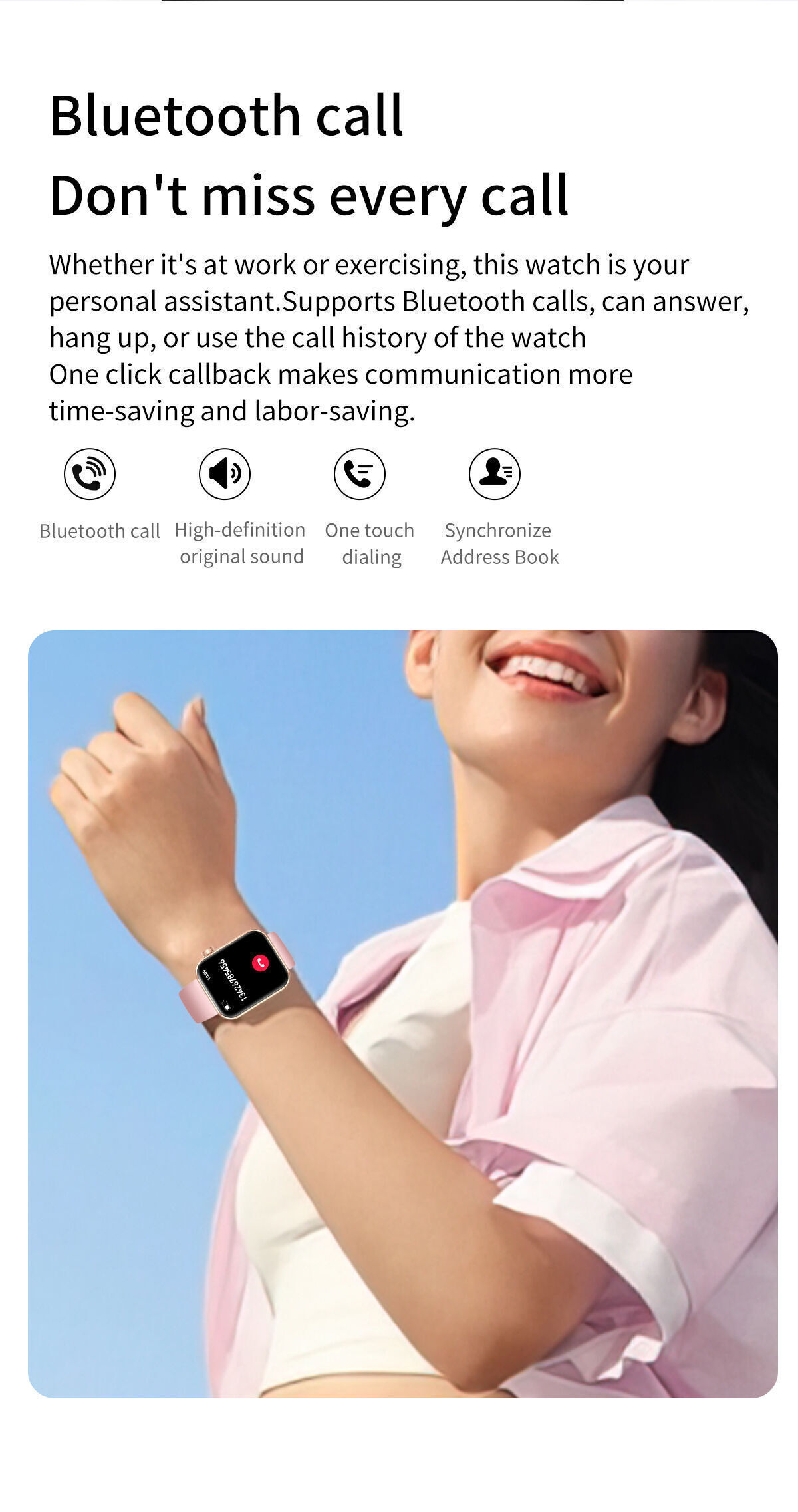 Buy Wholesale China Oem Odm Wholesale Phone Call Bluetooth Smart Watch