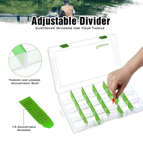 OEM 6 Compartments Transparent White PP Plastic Fishing Tackle Box for Fishing  Lure Fishing Box - China Fishing Tackle Box and Fishing Activity Box price