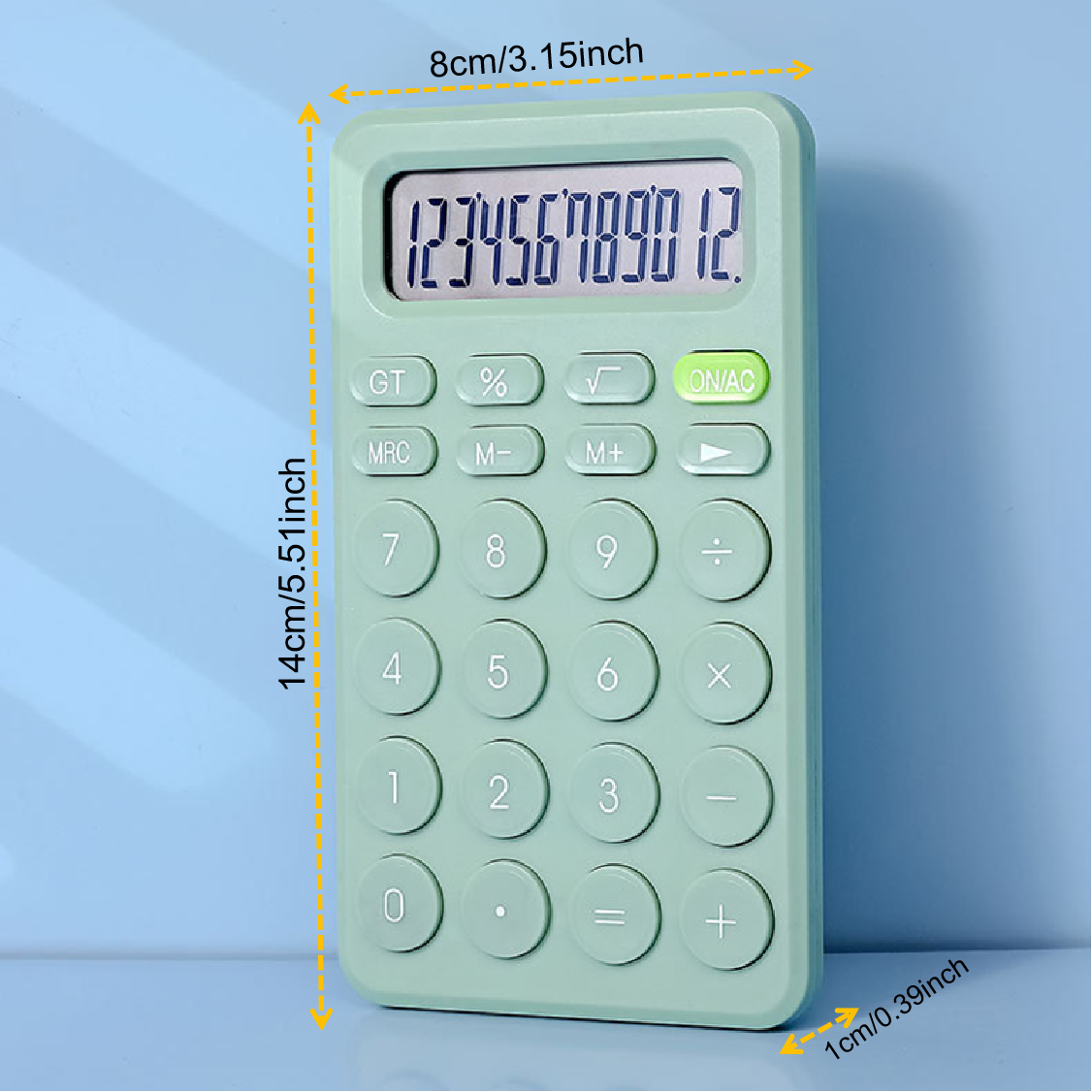 cute solar 12 digit calculator