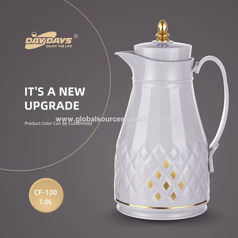 1000ml Arabian Coffee Thermal Carafe 24 Hour Insulated Stainless