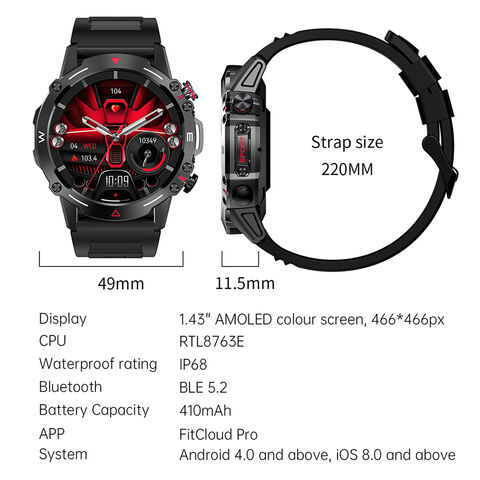 Achetez en gros 2023 Nks07 Smartwatch Ip68 Sport Look Militaire