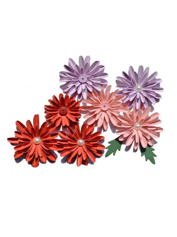 Compre Kit De Fabricación De Flores De Papel 3d De Actividad De Bricolaje- flores De Dalia Para Decoración En La Tarjeta De Regalo Scrapbooking y Flor  Dalia de China por 0.36 USD