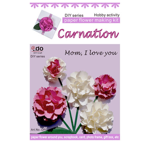 Paper Flower Kit - Cosmos. Papercraft kit for women. A creative