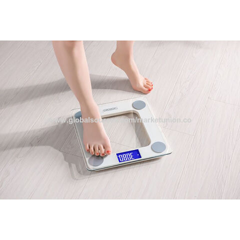 Digitale Personenwaage mit hoher Präzision, Step-On-Technologie und gut lesbarer Hintergrundbeleuchtung