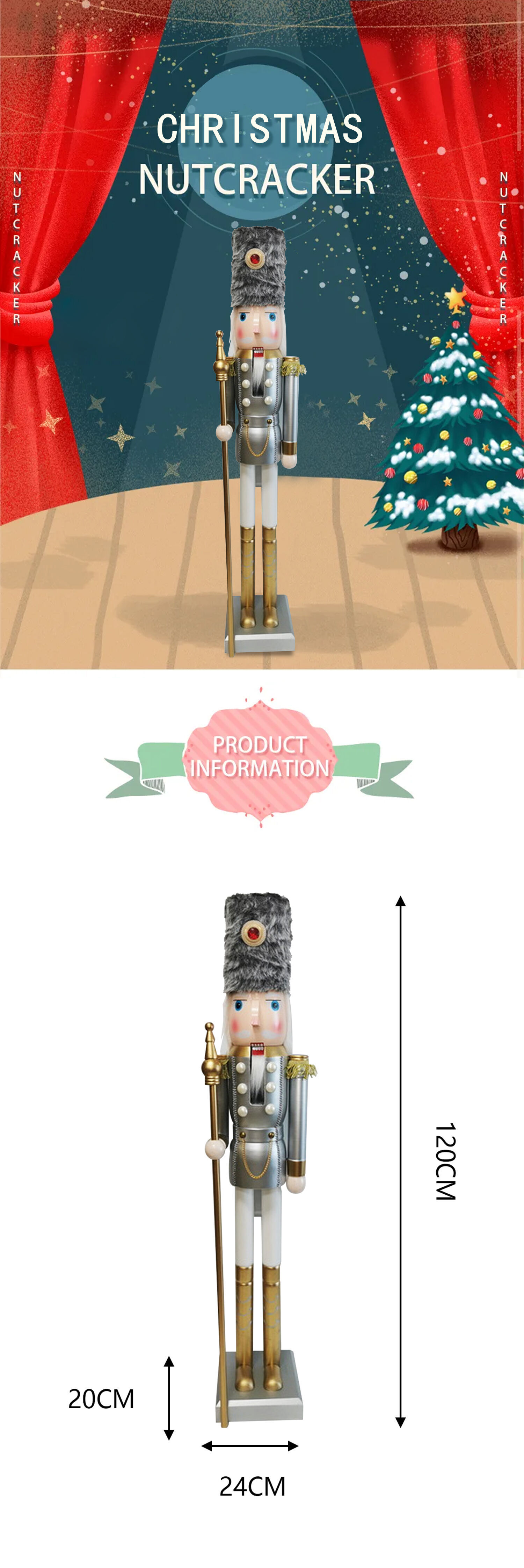 Buy Wholesale China Hot Sale 120cm Indoor Decoration Nutcracker