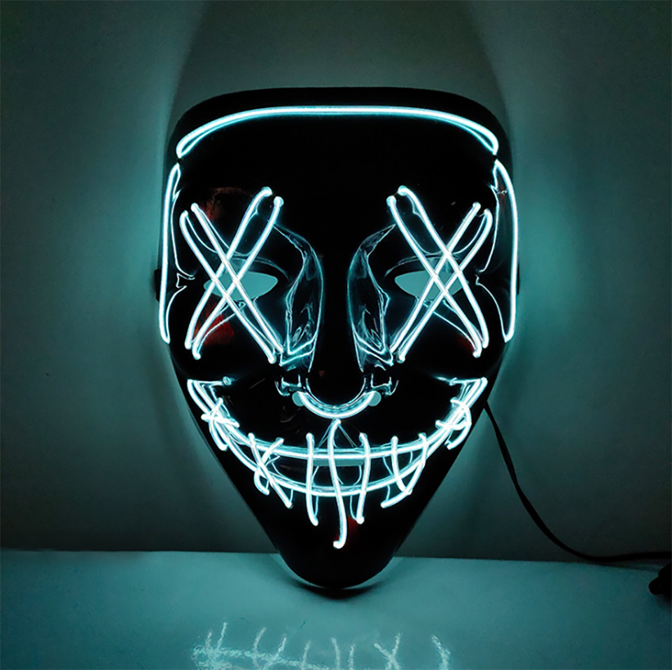Buy Wholesale China Hot Sale Halloween Mask Party Led Glowing Masks ...