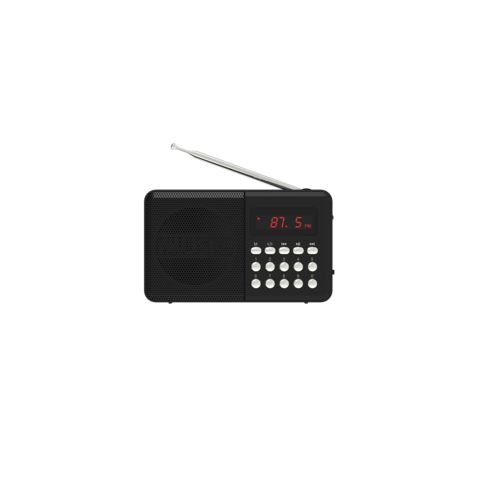 L-328 Radio portátil pequeña, radio portátil recargable con