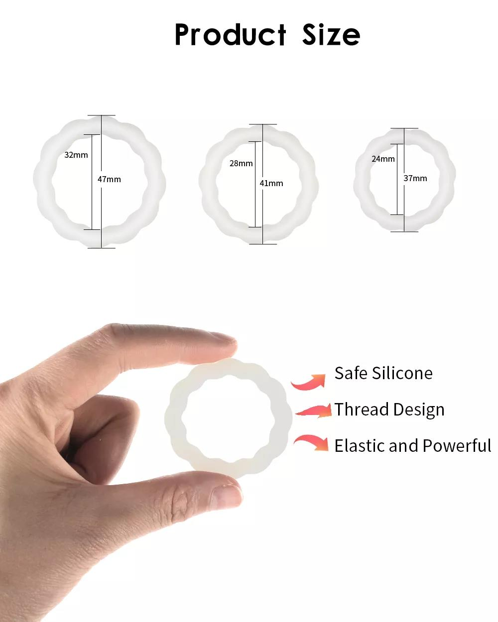 Buy Wholesale China Levett Three Sizes Silicone Penis- Ring Prolong ...