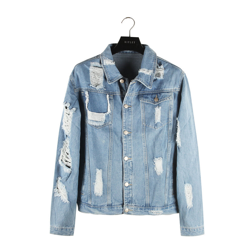 Buy Wholesale China Stockpapa Cheap Stock Men's Blue Denim Jackets