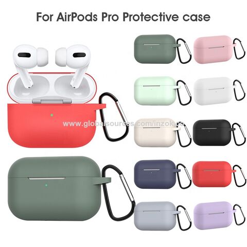  Case for AirPods Pro Case, Fashion Luxury PU Shockproof  Anti-Slip Protective Cover Accessories Set for Airpods Pro Charging Case  with Keychain-Black : Electronics