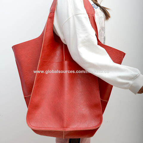 Large Leather Tote Bags Women, Women's Pu Leather Tote Bag