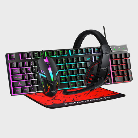 1 Set Mechanical Feel Gaming Clavier Clavier Clavier Souris Rgb