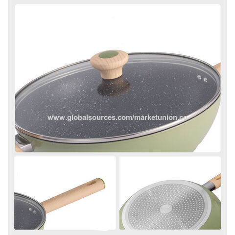 Wood-Be Ceramic Non-Stick Casserole with Lid