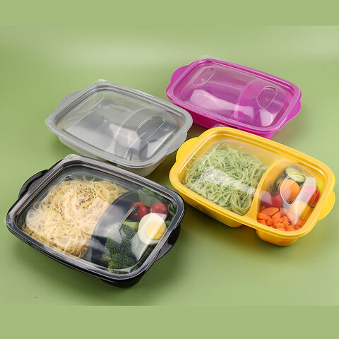 Disposable Plastic 2 3 Compartment Plastic Takeaway Bento Lunch Box Food  Container - China Disposable Plastic Container and Disposable Plastic  Packaging price