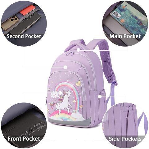 Set of 3 Backpack, Teens Adorable School Backpack Set Nylon Girls School  Bags, Cute Bow Knot Bookbags 