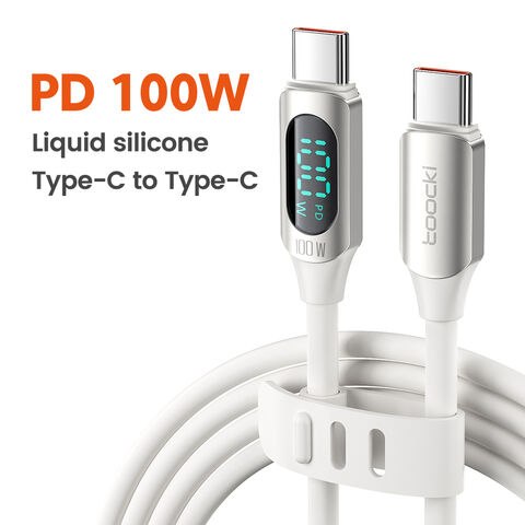 Toocki 100W USB Type C vers USB C câble PD chargeur de charge