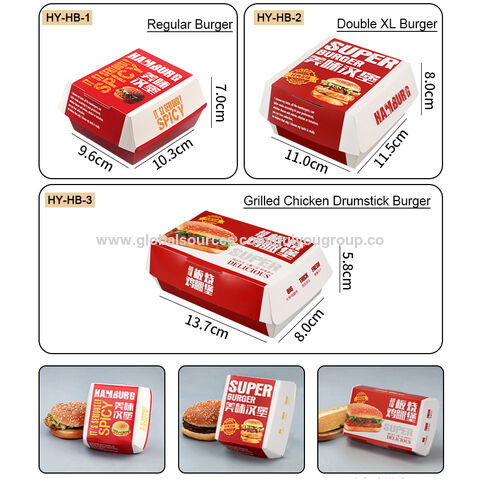 Buy Wholesale China Fast Food Kraft Hamburger Box Chicken Wing