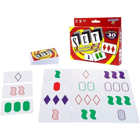 SET: Un jeu de cartes amusant et excitant de perception visuelle pour toute  la famille, âgée de 8 ans et plus!, cadeau de jeu