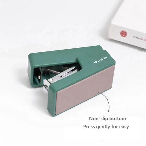 Buy Wholesale China Wholesales Student School Office Plastic Cute Manual  Color Of Macaron Book Sewing Stapler Machine Mini Stapler & Staplers at USD  1