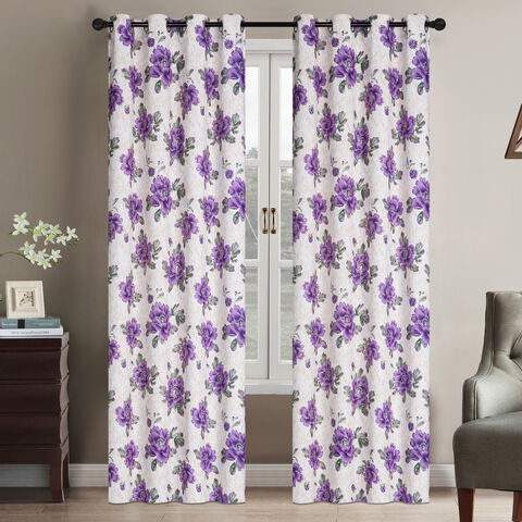 Cortinas de ventana con estampado de hojas bohemias con borlas, algodón,  patrón botánico, cortina semiopaca, cortina para dormitorio, sala de estar  - AliExpress