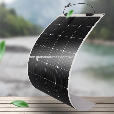 250W Monocrystalline Semi Flexible Solar Panel Solar Flex Solar Cells Solar  Panel Flexible 100W - China 300W Solar Panel, 200W Solar Folding Panel