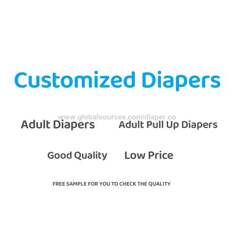 Échantillon Gratuit OEM ODM Couches-Culottes Adultes Personnalisées Douces Vente en Gros Bon Marché Jetables pour Hommes Âgés