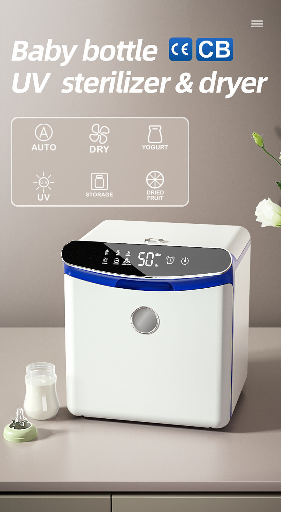 Buy Wholesale China New Product 2023 Baby Bottle Uv Sterilizer With