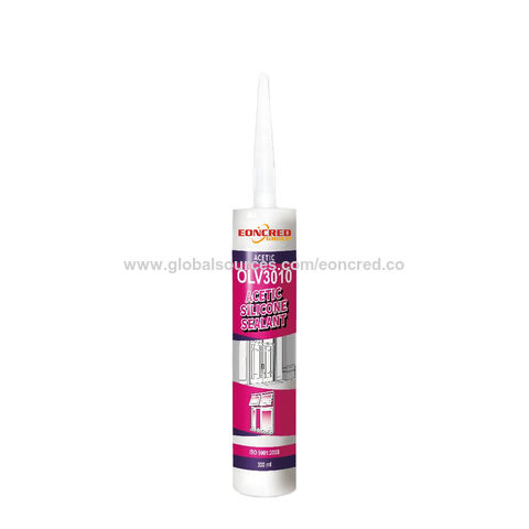 Mastic silicone verre acétique GP pour cuisine salle de bain